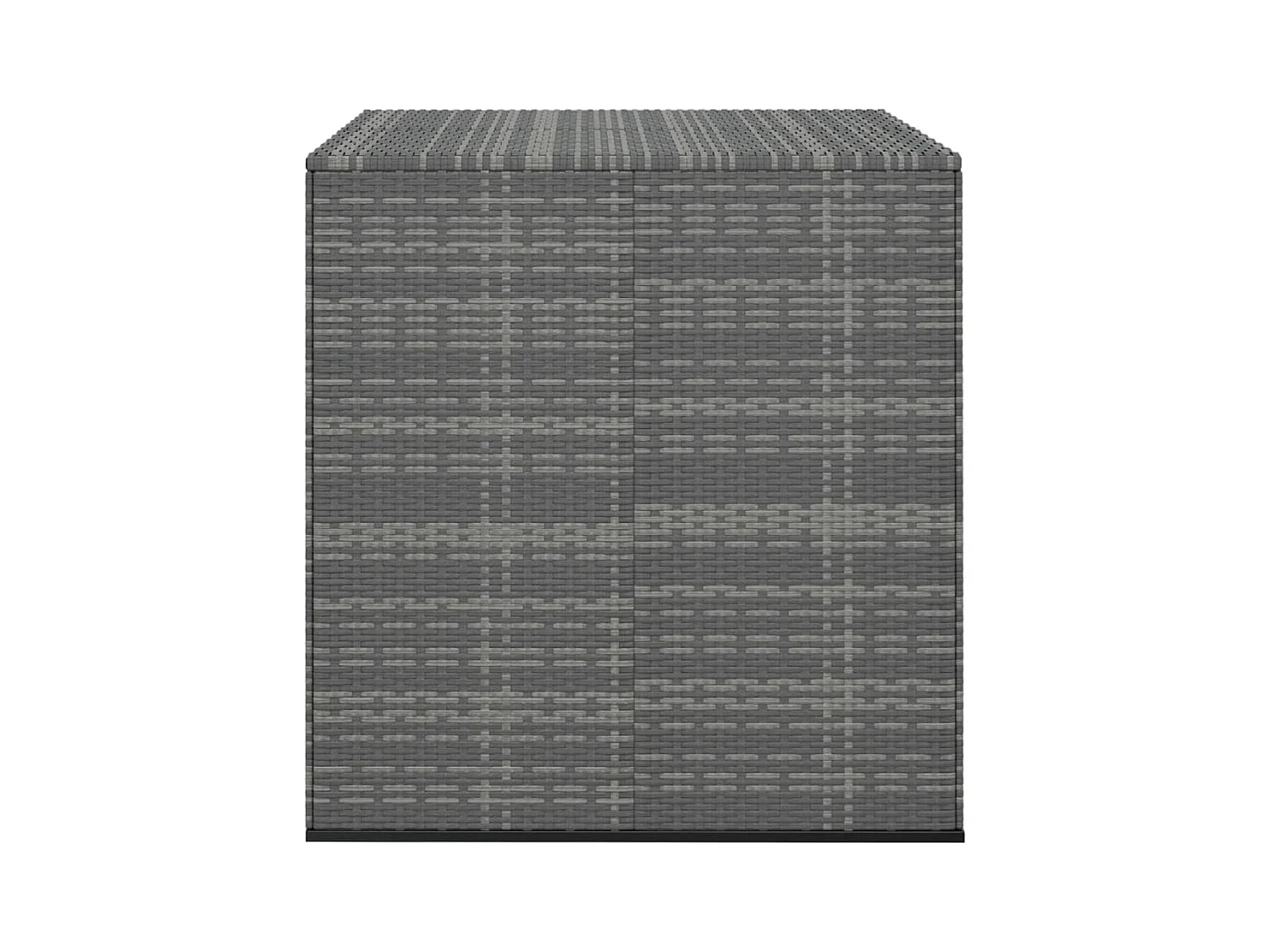 Evans  Boîte à coussins de jardin Résine tressée 100x97,5x104 cm Gris