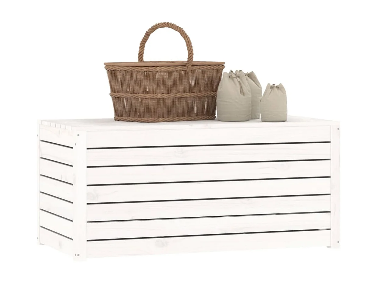 Violeta  Tuinbox 101x50,5x46,5 cm massief grenenhout wit