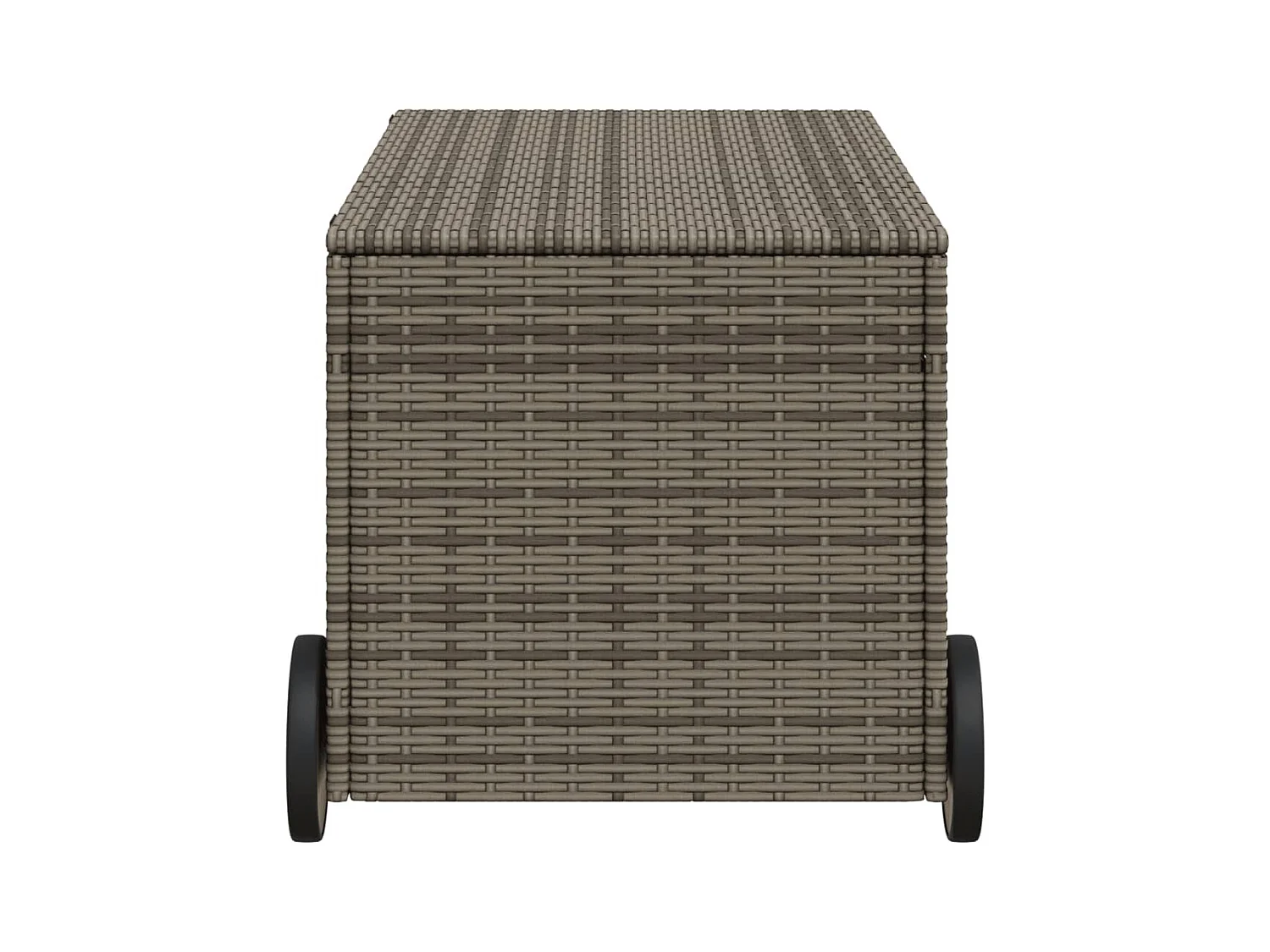 Dorian  Tuinbox met wielen 190 L poly rattan grijs