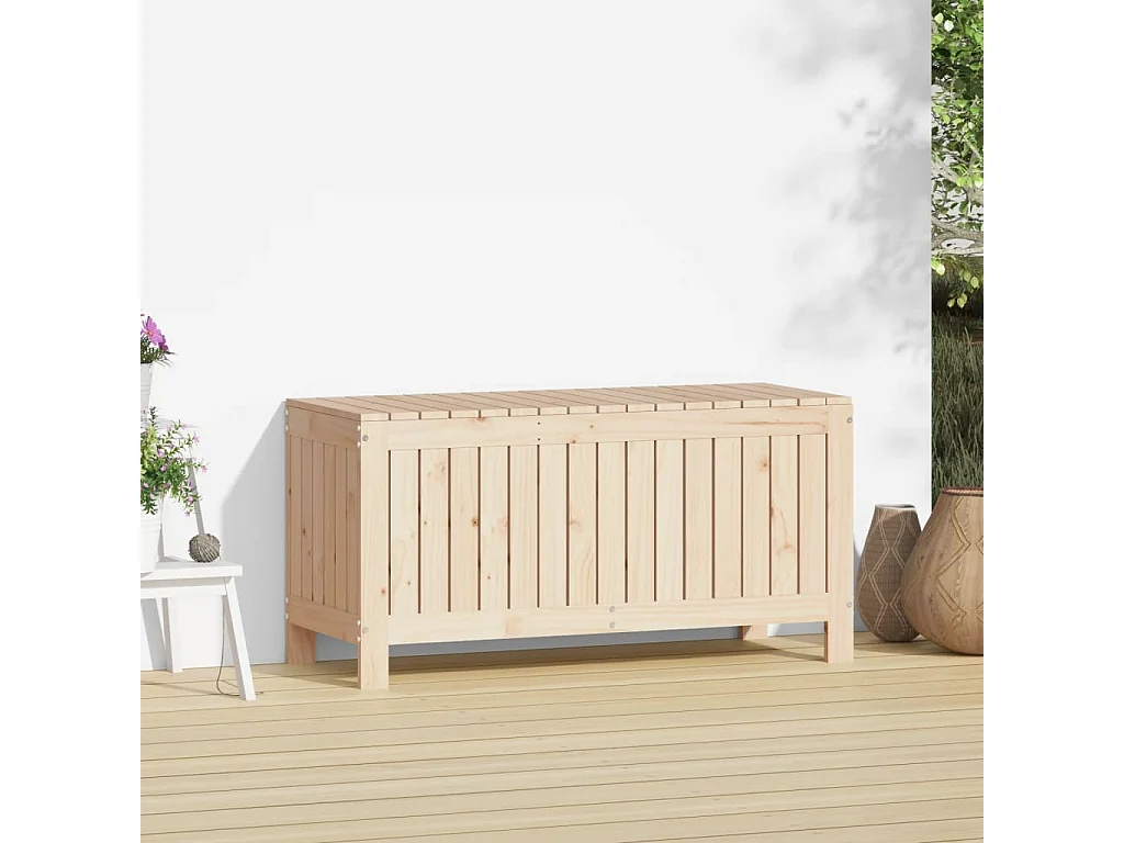 Hara  Boîte de rangement de jardin 108x42,5x54 cm Bois massif de pin