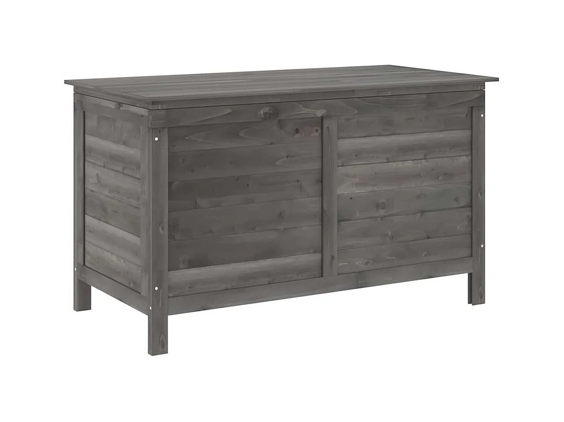 Reinald  Boîte de rangement de jardin anthracite bois massif de sapin
