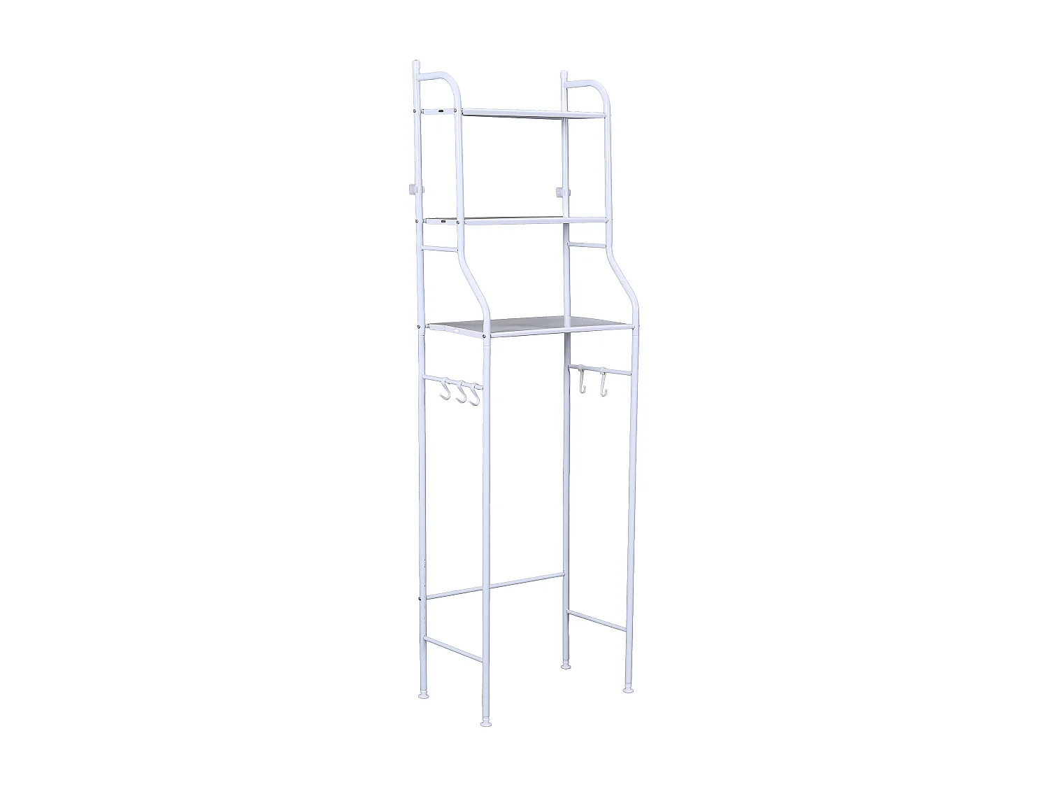 Etagere De Rangement Wc 155x48x25cm Blanc