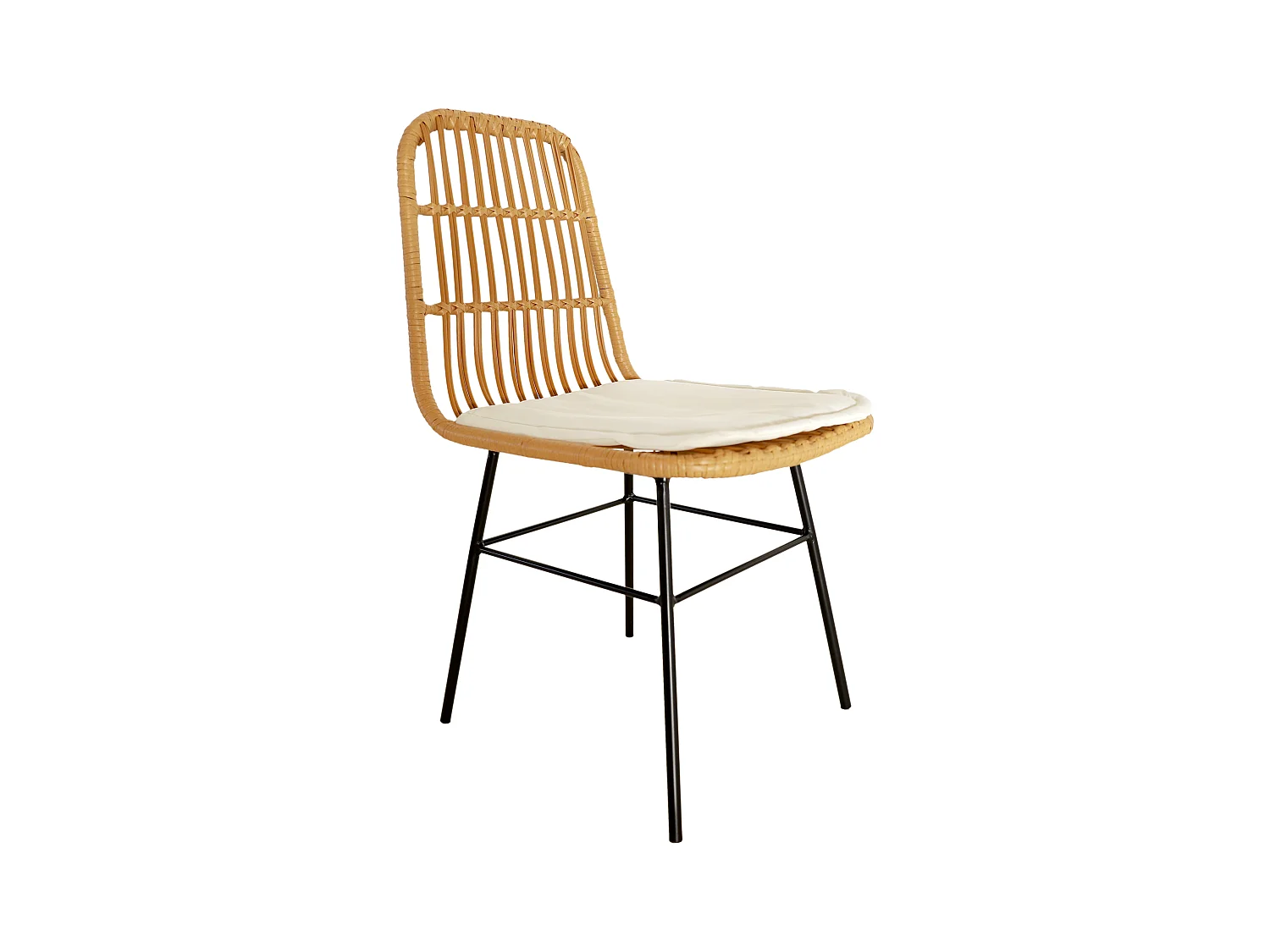 Lot de 2 Chaises Design "Surabaya" 86cm Beige