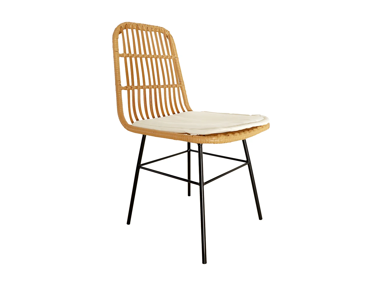 Lot de 2 Chaises Design "Surabaya" 86cm Beige