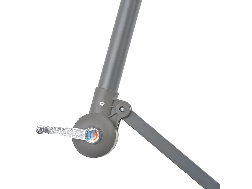 Kristine Marie  Parasol de jardin en porte-à-faux avec mât en aluminium