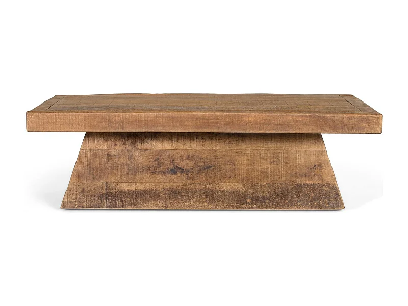 Table basse rectangulaire en bois de manguier naturel