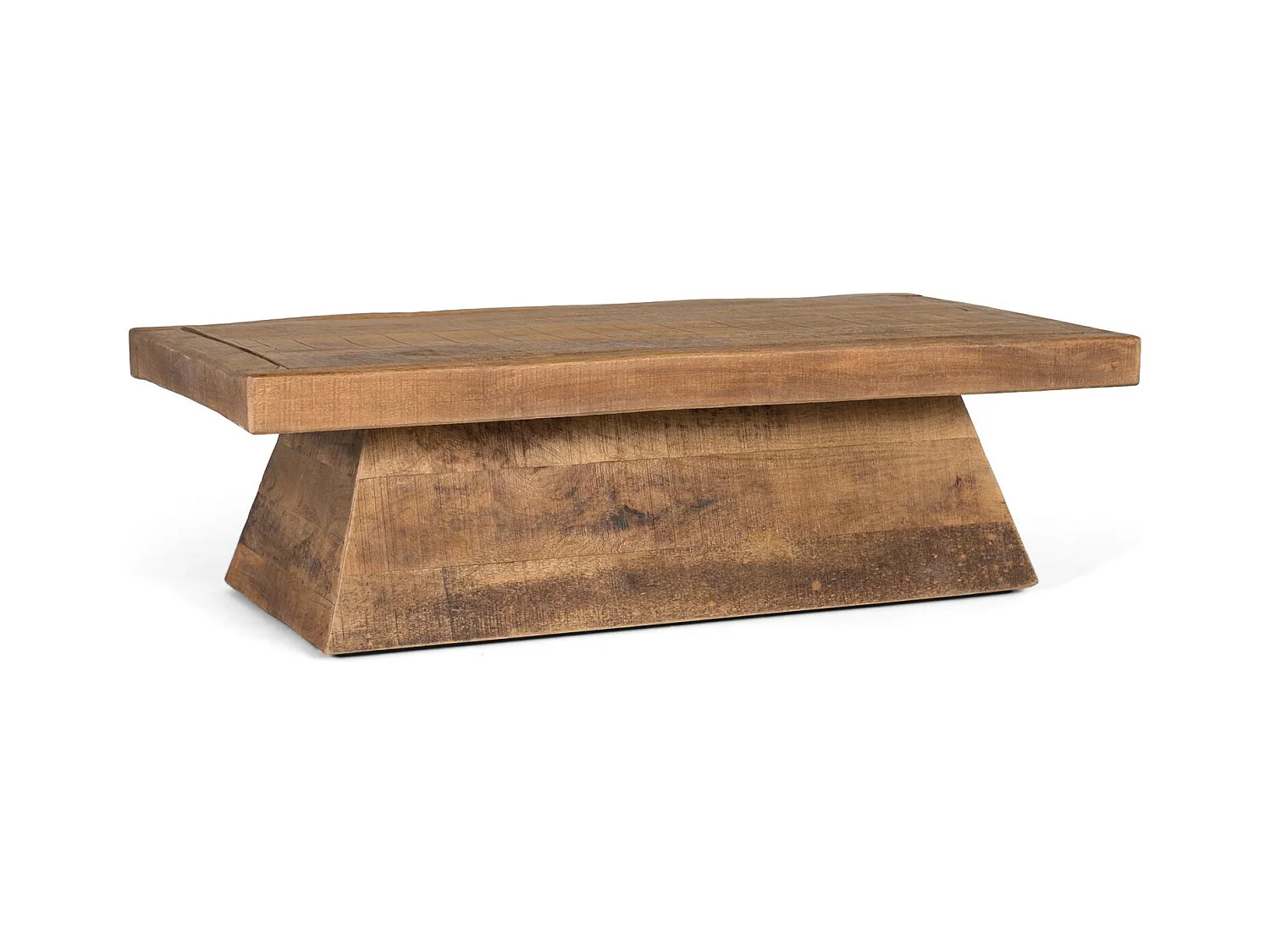 Table basse rectangulaire en bois de manguier naturel