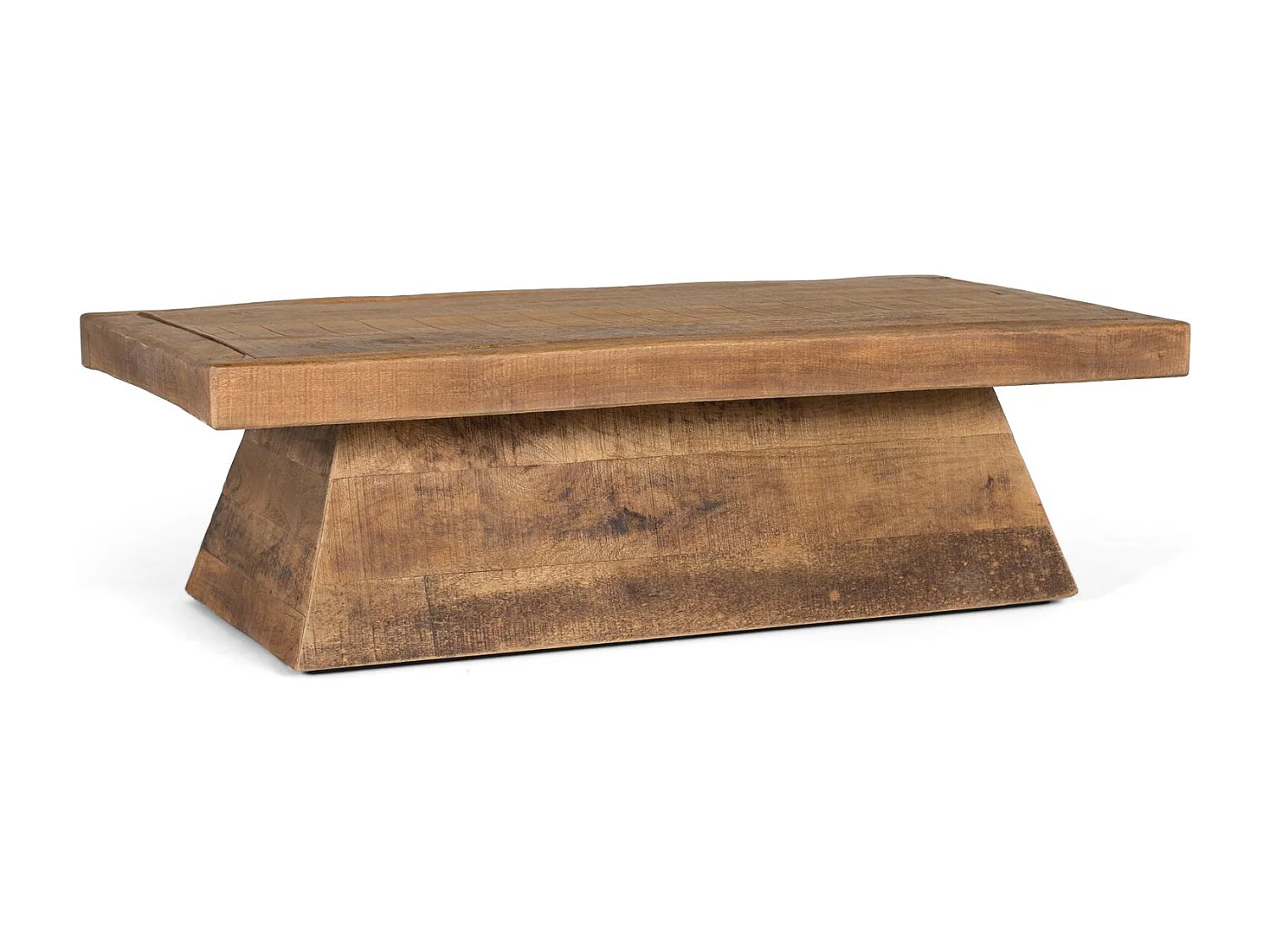 Tavolino rettangolare in legno di mango naturale