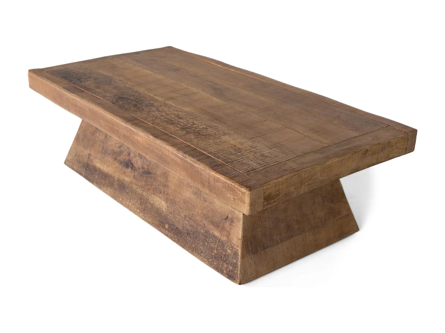 Tavolino rettangolare in legno di mango naturale