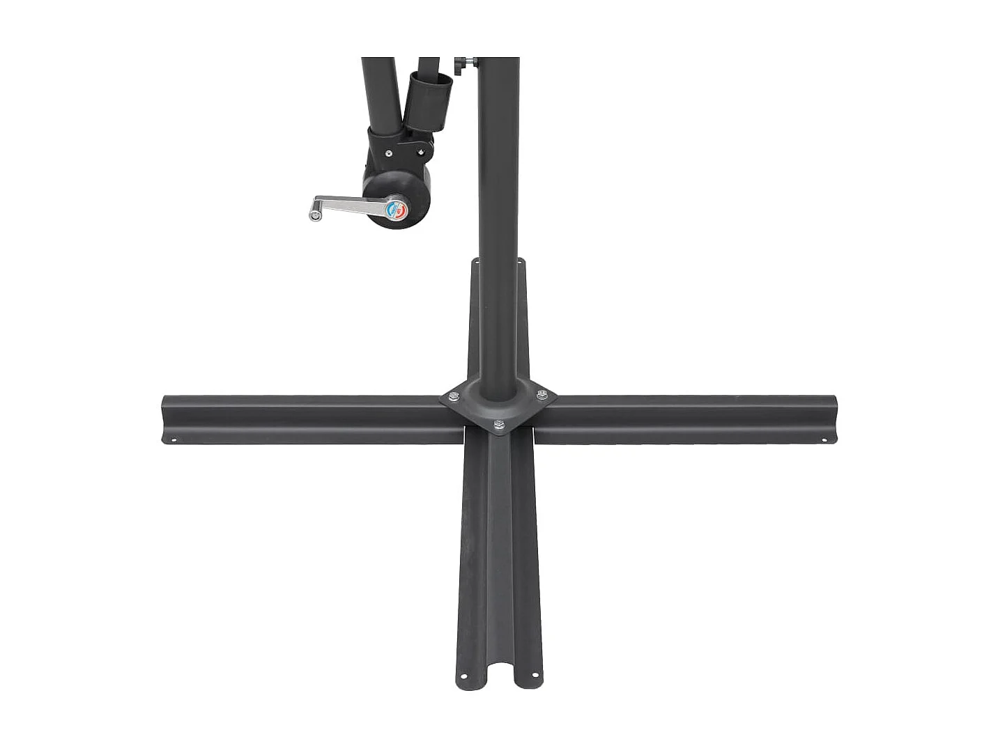 Lapua  Parasol suspendu avec poteau noir 3 m