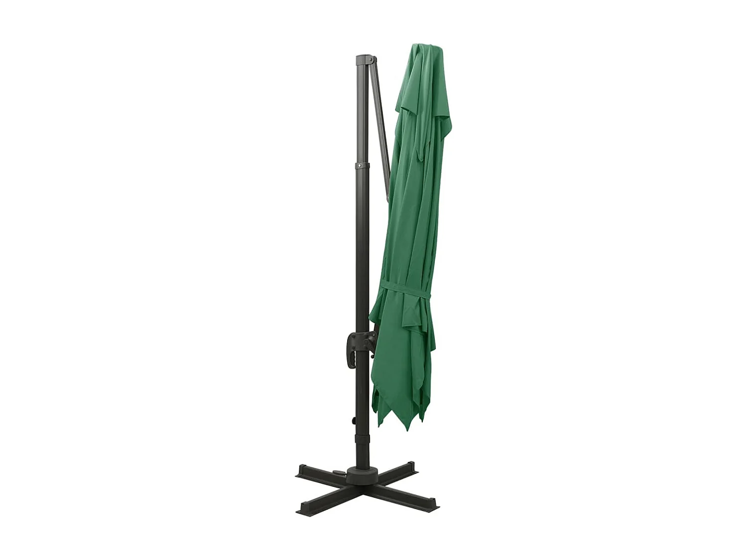 Zuienkerke  Parasol de jardin en porte-à-faux avec double toit vert