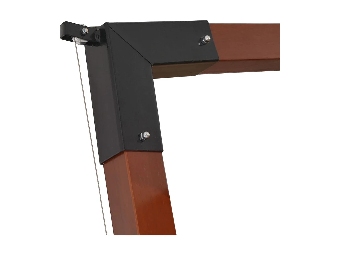 Yukon  Parasol de jardin en porte-à-faux avec mât en bois taupe