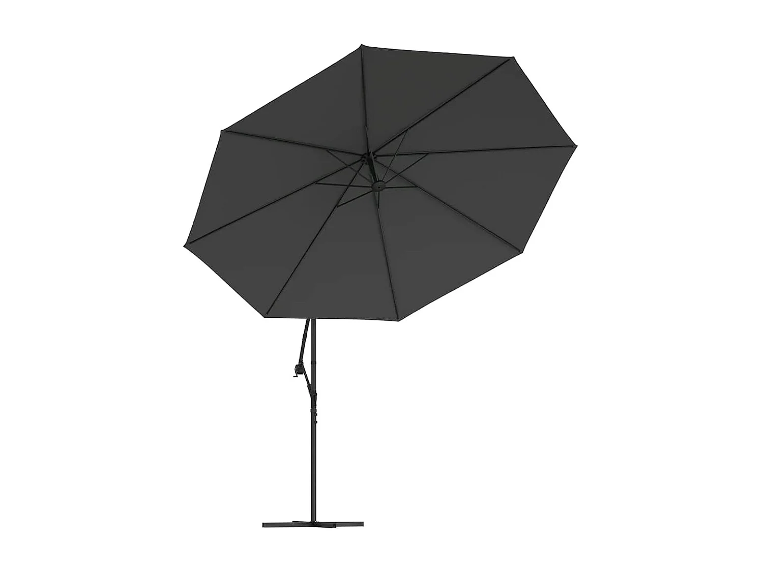 Jake Dean  Parasol de jardin en porte-à-faux et poteau en aluminium