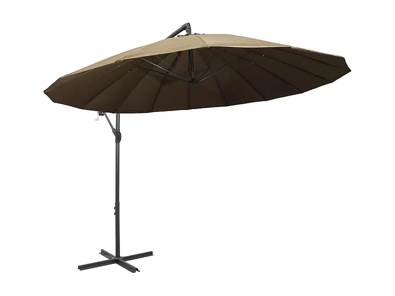 Lapua  Zweefparasol met aluminium paal 3 m taupe
