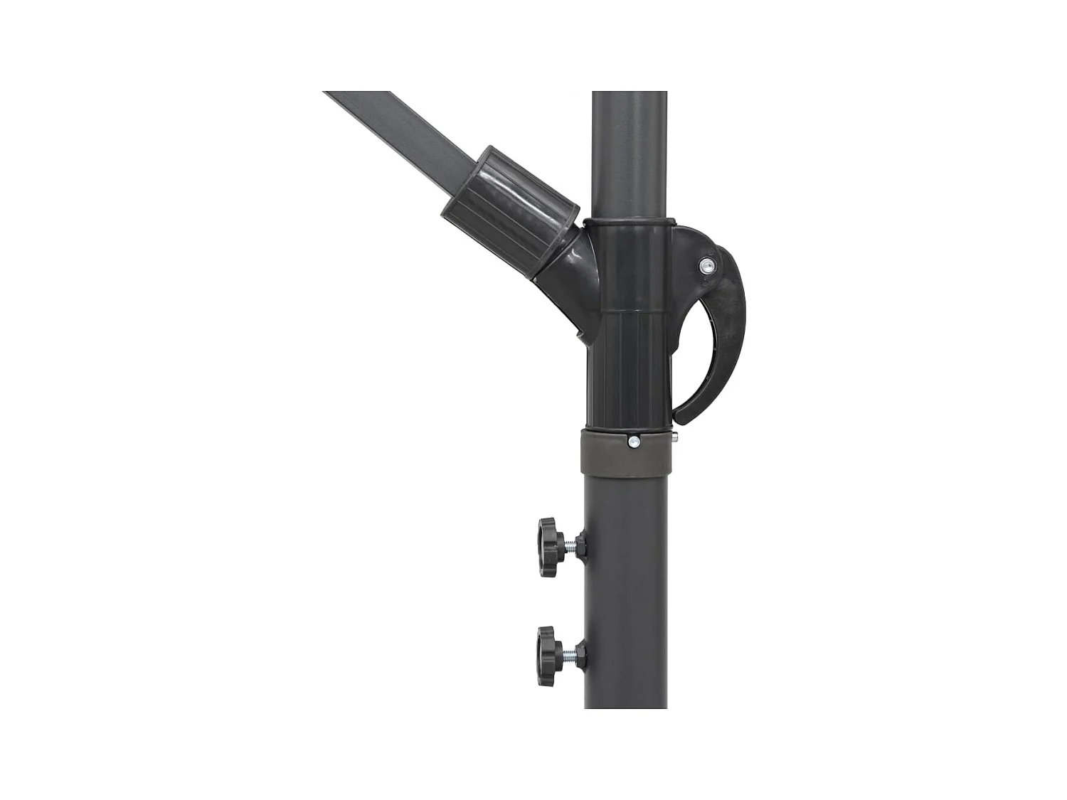 Lapua  Parasol suspendu avec poteau taupe 3 m