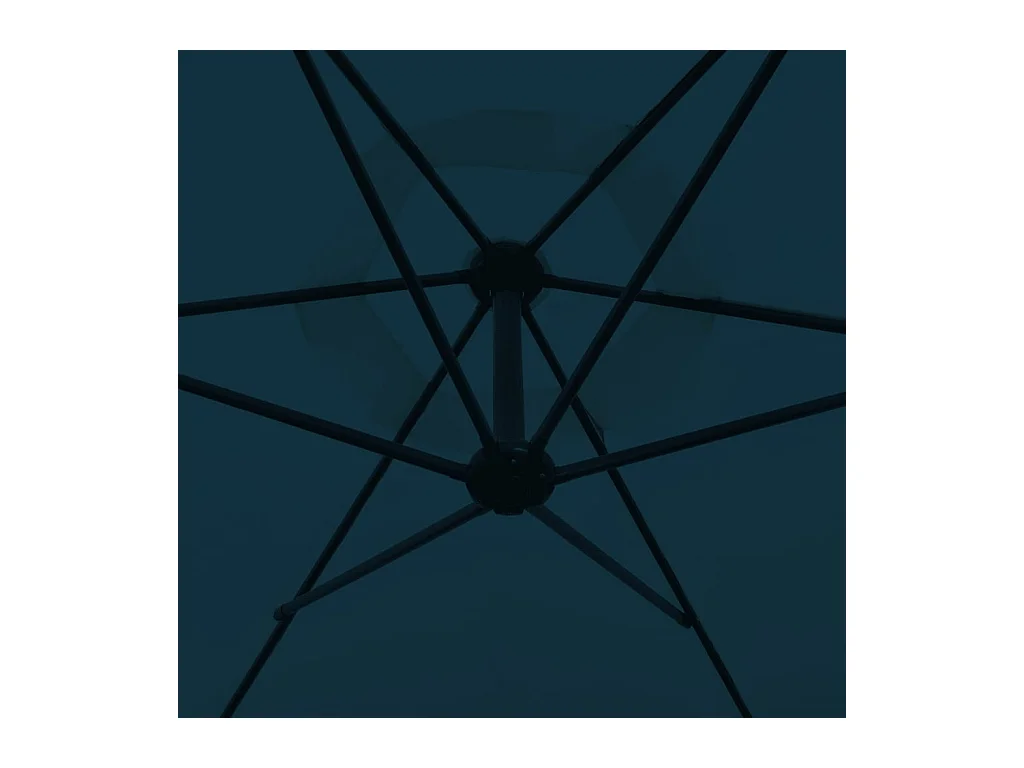 Kristine Marie  Parasol de jardin en porte-à-faux 3 m bleu