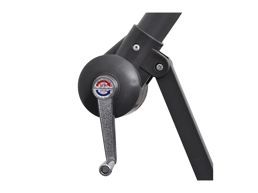 Kristine Marie  Parasol de jardin en porte-à-faux 3 m bleu