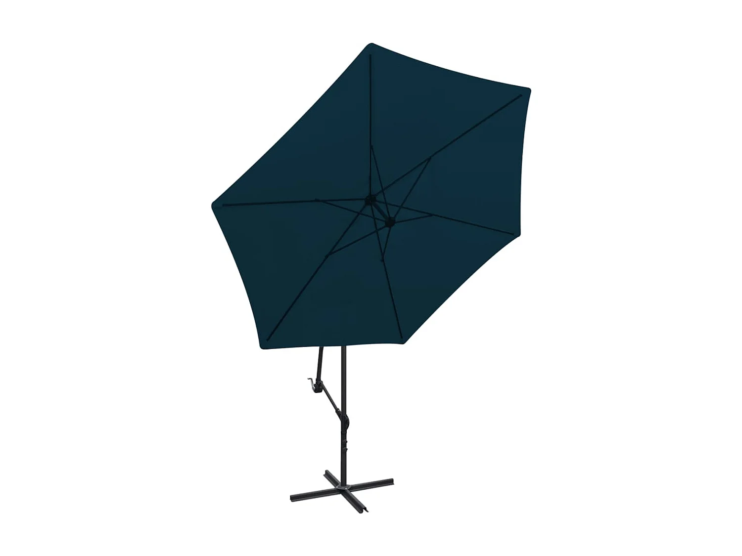 Kristine Marie  Zweefparasol 3 m blauw