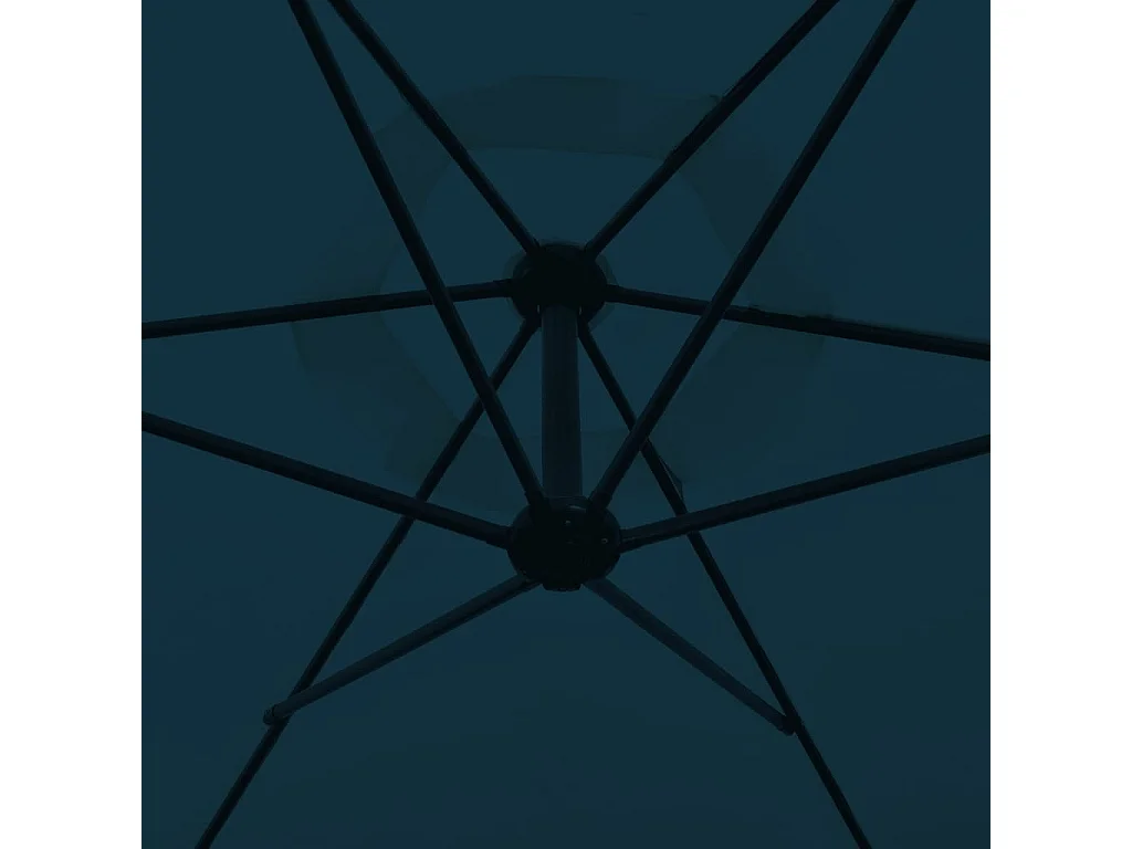 Kristine Marie  Zweefparasol 3 m blauw