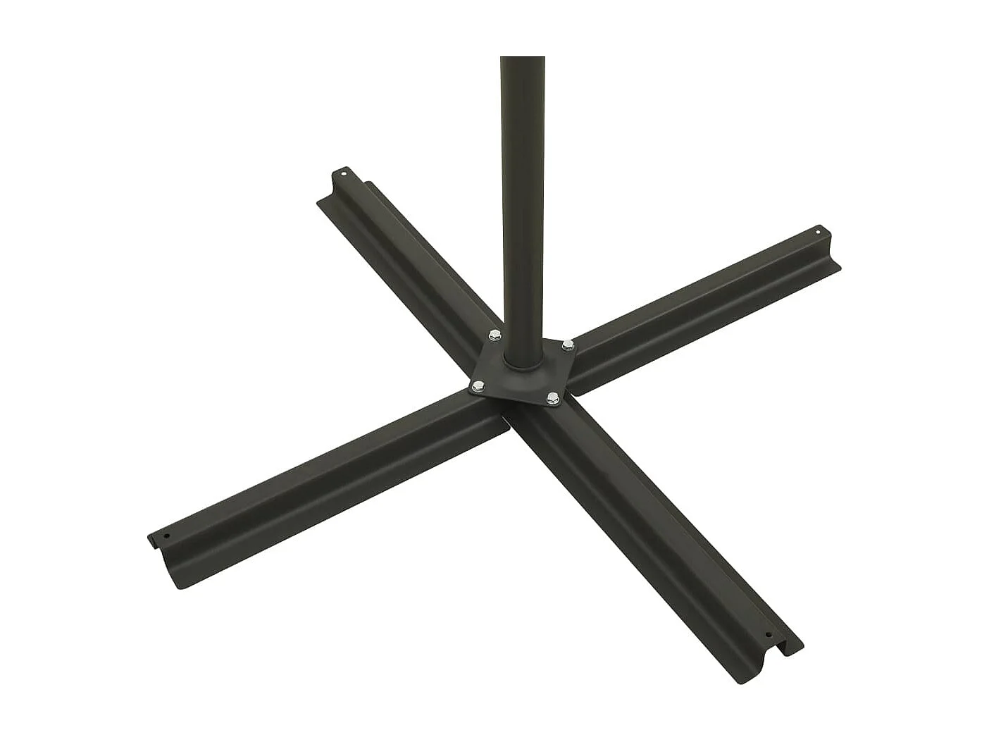 Ekin  Zweefparasol met paal en LED-verlichting 300 cm bordeauxrood