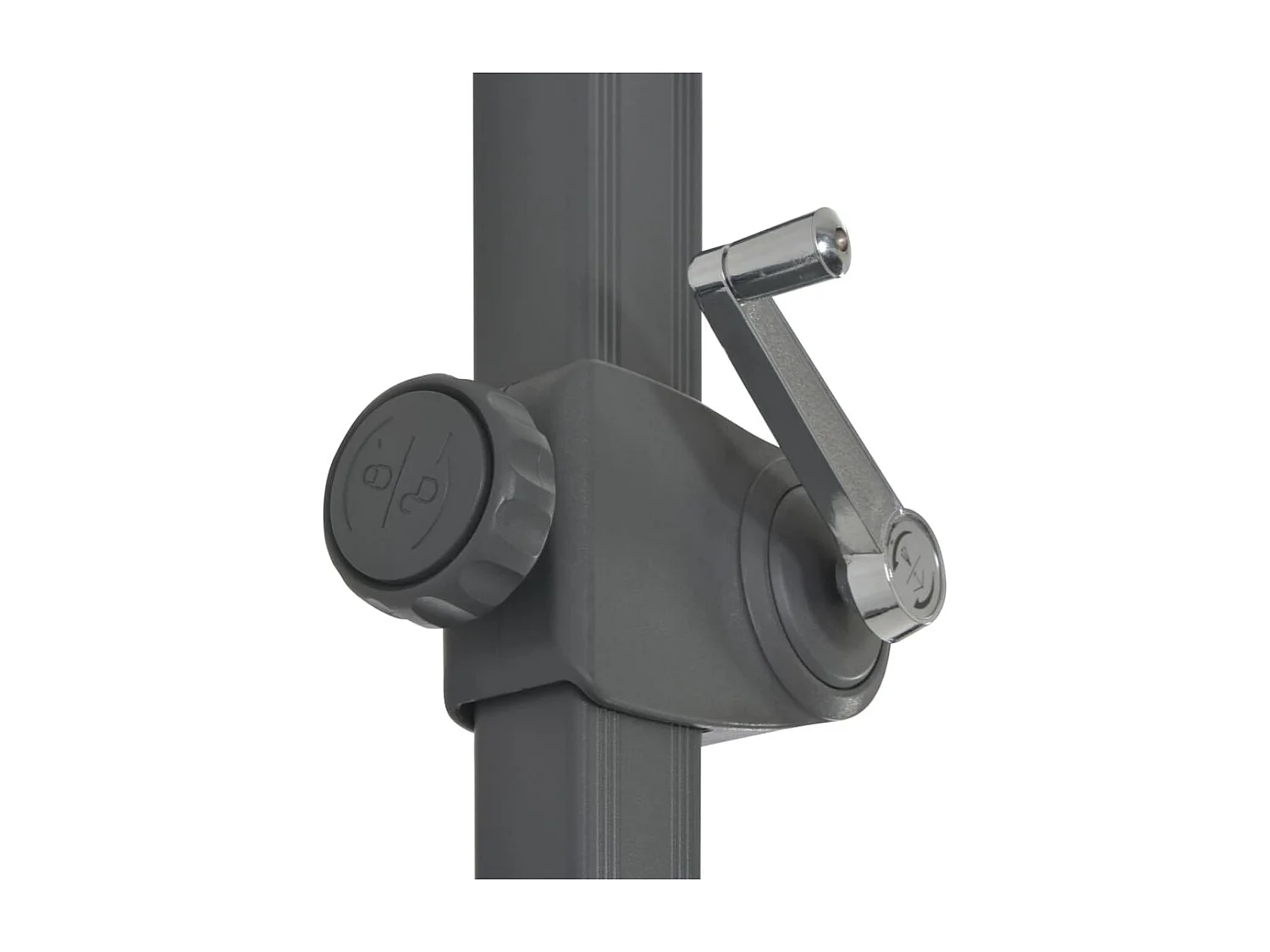 Liège  Sombrilla de jardín voladiza poste aluminio azul azure 300 cm