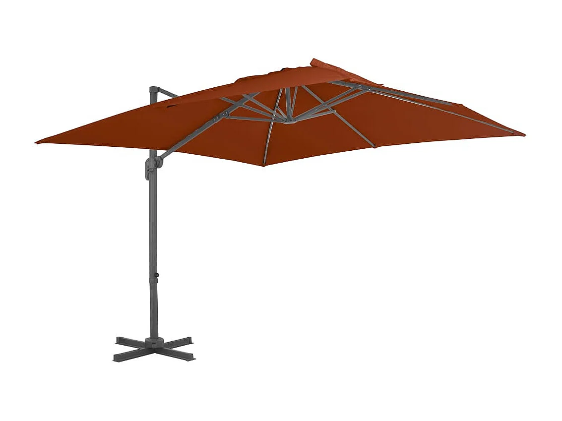 Church Point  Parasol de jardin en porte-à-faux avec mât en aluminium