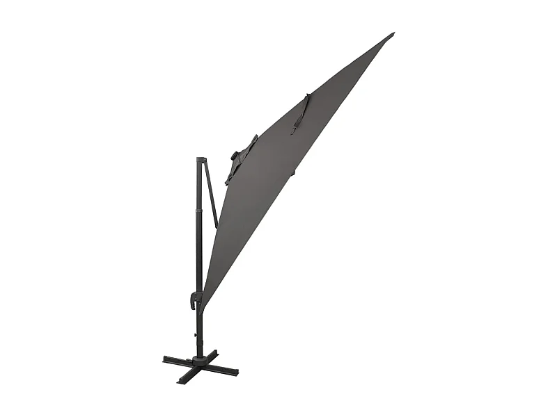 Filendra  Parasol de jardin en porte-à-faux avec mât et lumières LED