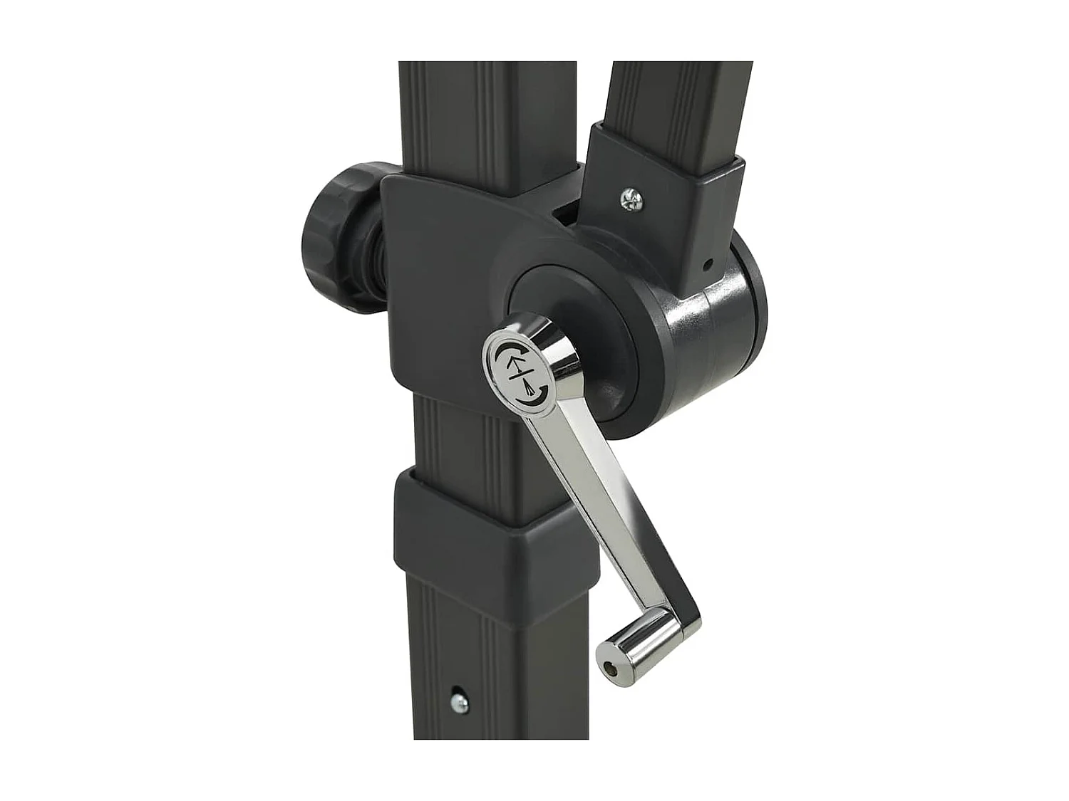 Remko  Zweefparasol met paal en LED-verlichting 300 cm bordeauxrood