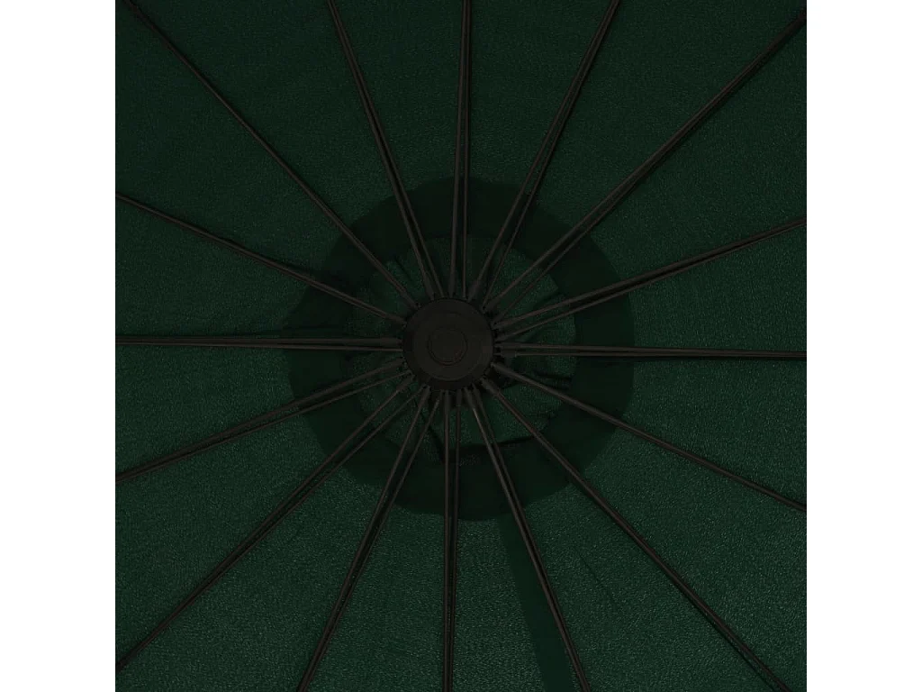 Lapua  Parasol suspendu avec poteau en aluminium Vert 3 m