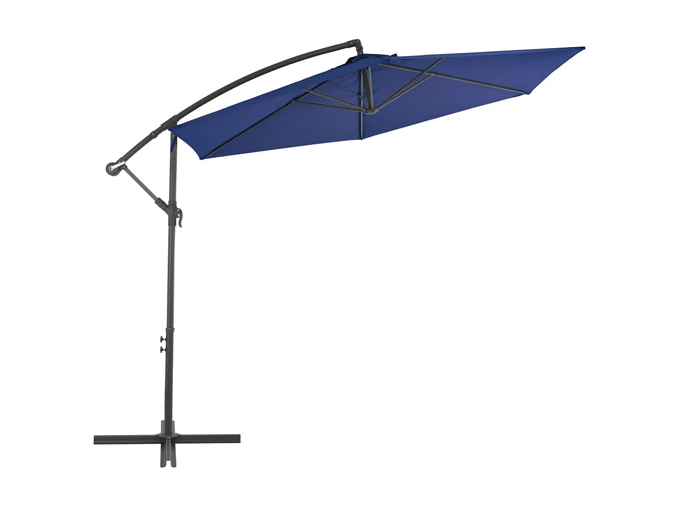 Kristine Marie  Zweefparasol met aluminium paal 300 cm blauw