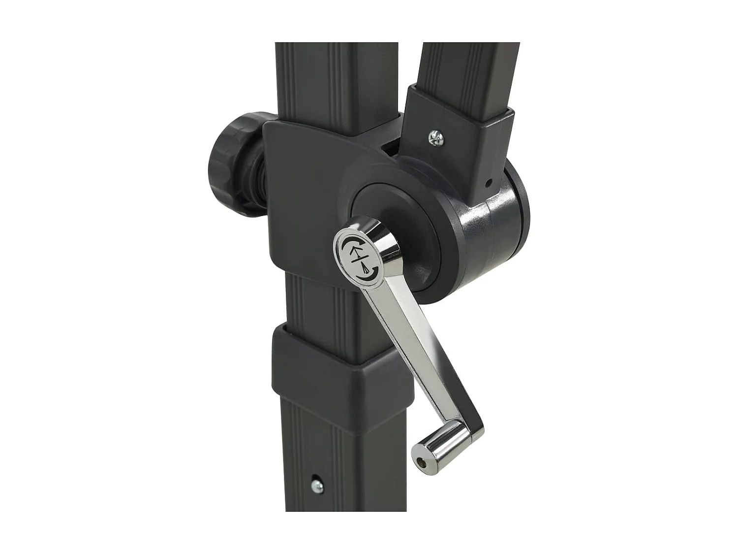 Remko  Zweefparasol met paal en LED-verlichting 250 cm groen