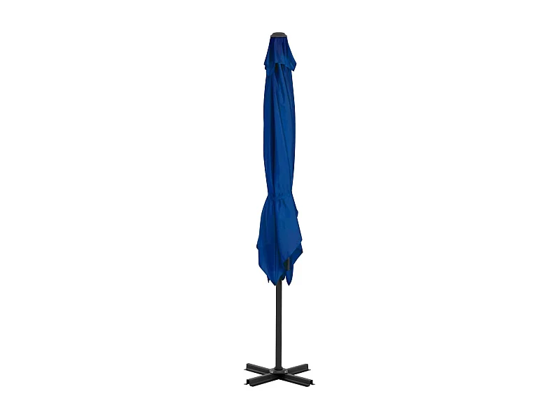 Liège  Zweefparasol met aluminium paal 250x250 cm azuurblauw