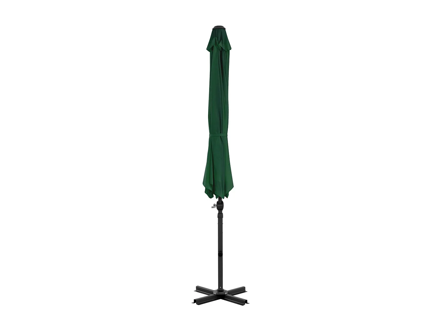 Liège  Parasol de jardin en porte-à-faux et poteau en aluminium vert