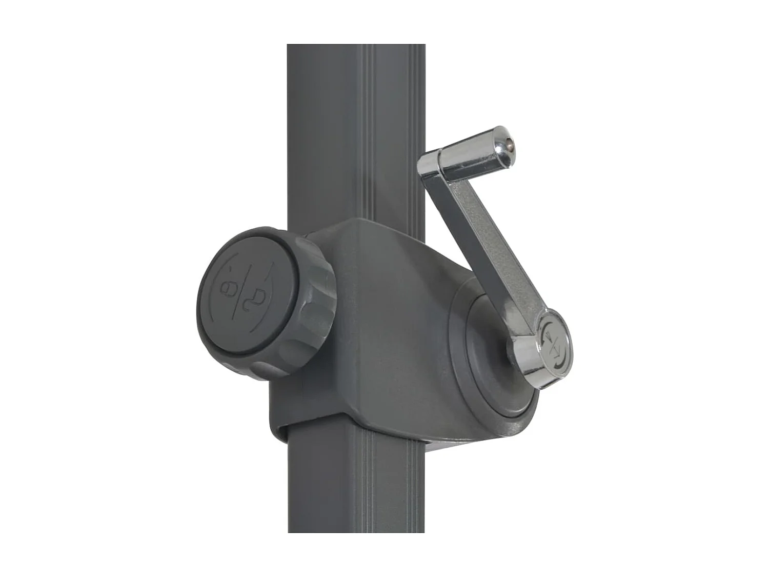 Liège  Sombrilla de jardín voladiza palo de aluminio taupe 300 cm