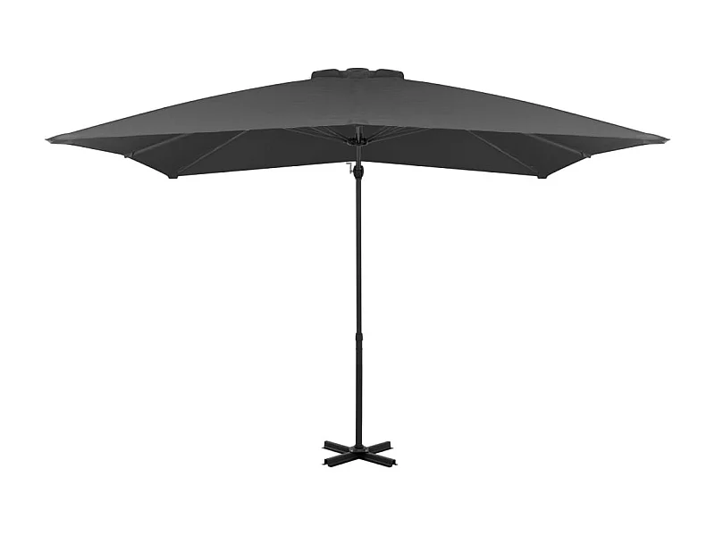 Liège  Parasol de jardin en porte-à-faux et poteau en aluminium