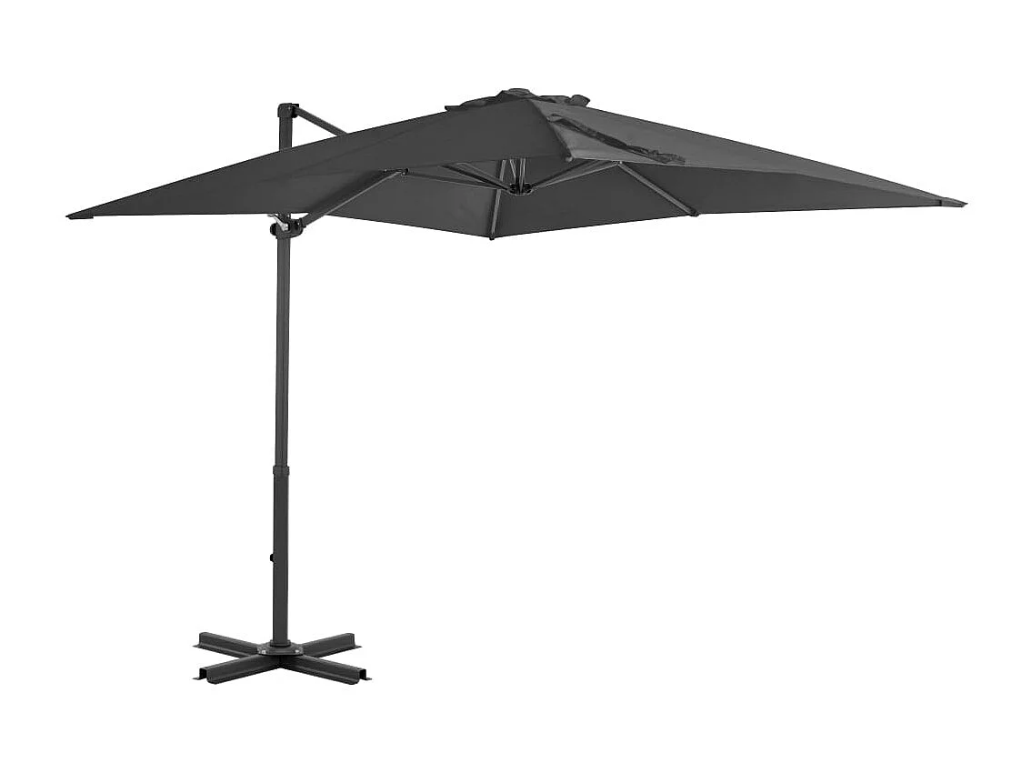 Liège  Parasol de jardin en porte-à-faux et poteau en aluminium
