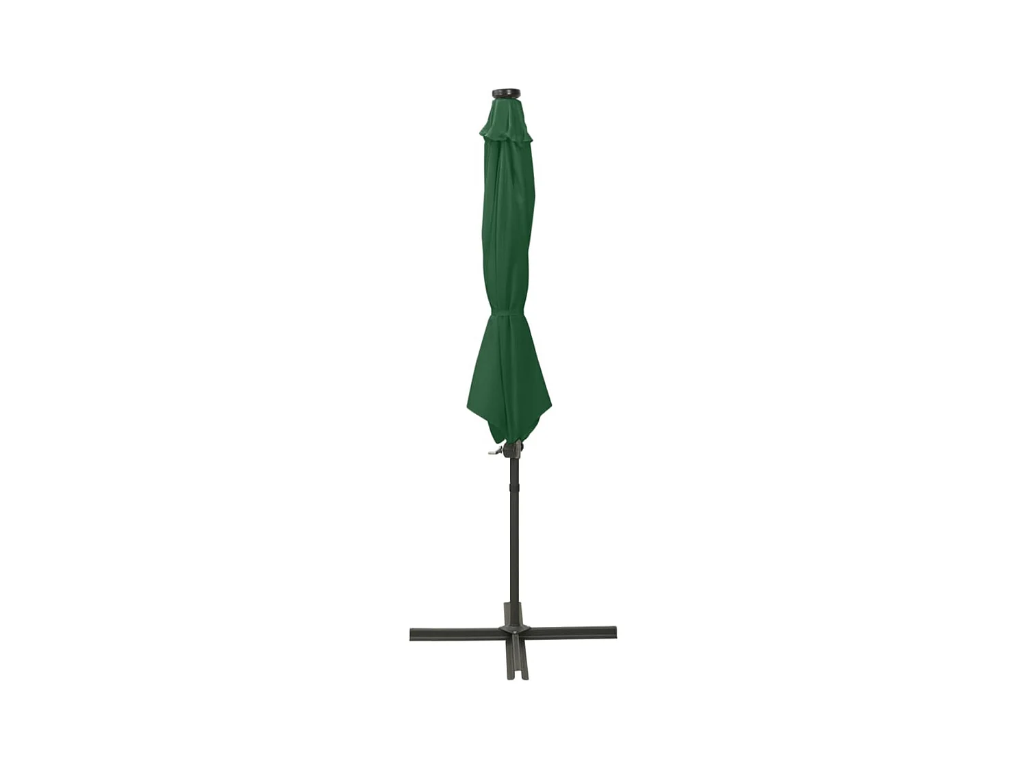 Ekin  Zweefparasol met paal en LED-verlichting 300 cm groen