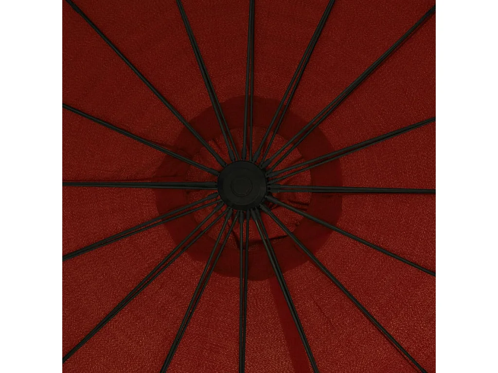 Lapua  Parasol suspendu avec poteau terre cuite 3 m