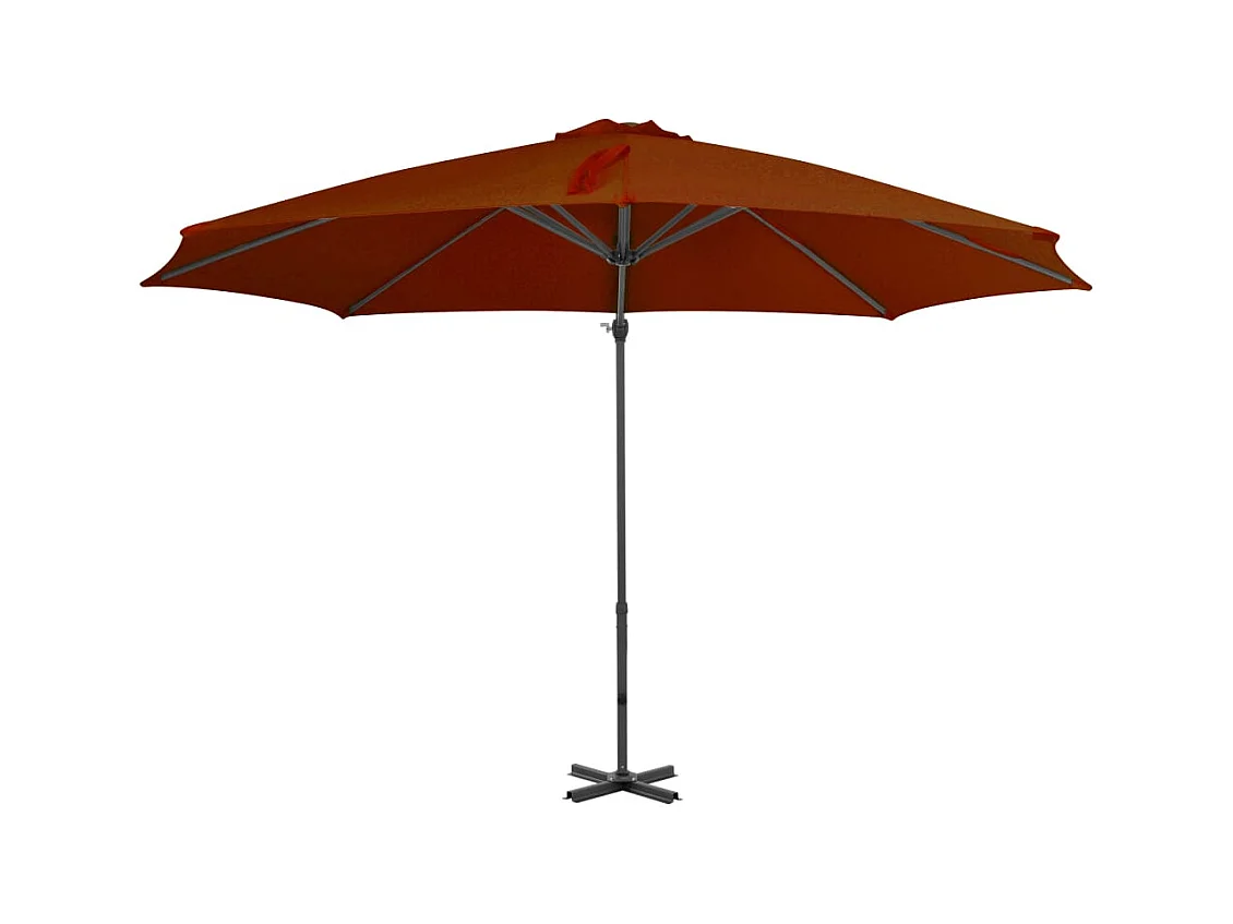 Liège  Parasol de jardin en porte-à-faux avec mât en aluminium