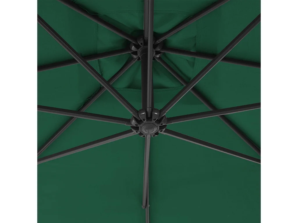 Øystan  Zweefparasol met stalen paal 300 cm groen