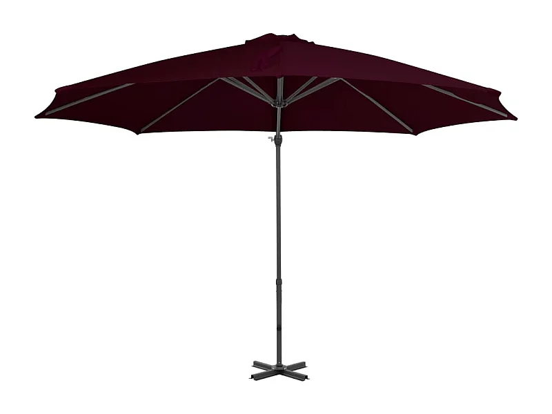 Liège  Zweefparasol met aluminium paal 300 cm rood