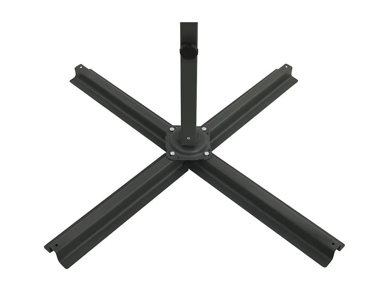 Remko  Zweefparasol met paal en LED-verlichting 300 cm antracietkleur