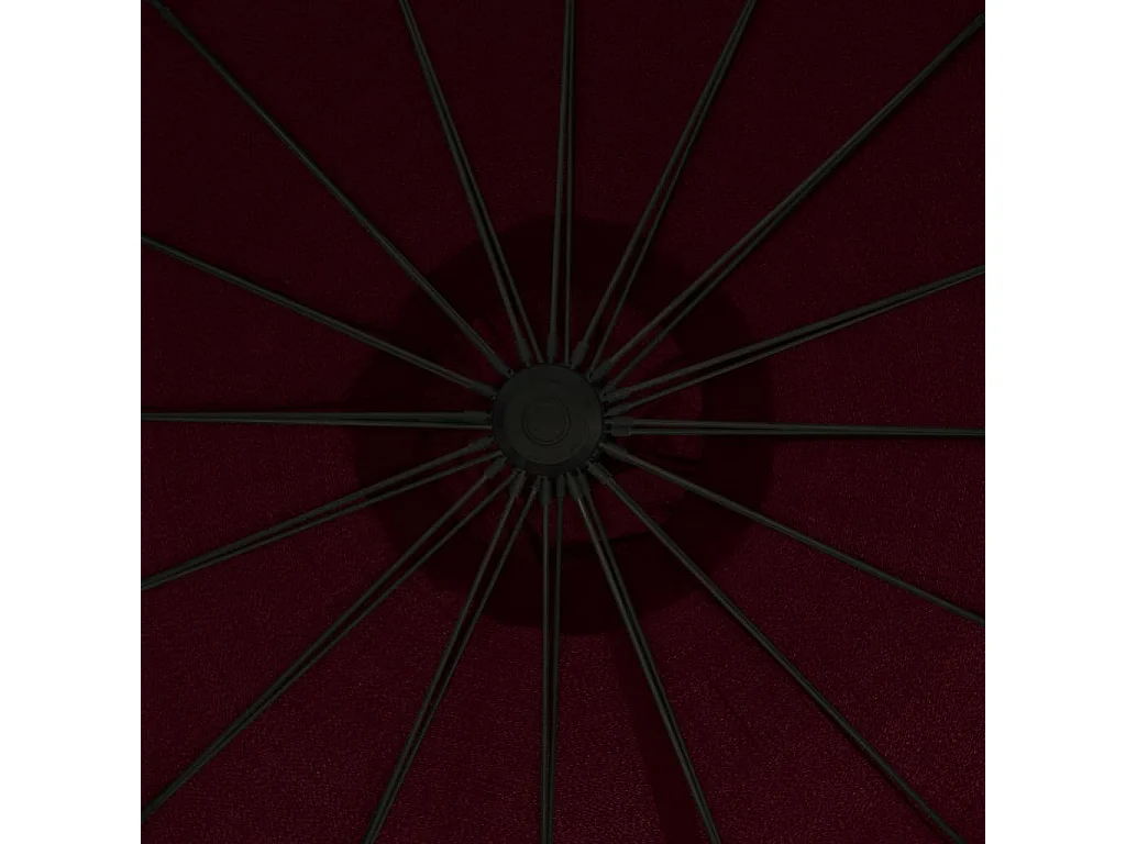 Lapua  Zweefparasol met aluminium paal 3 m bordeauxrood