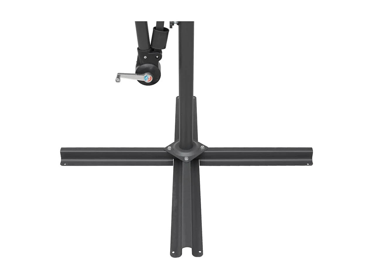 Lapua  Parasol suspendu avec poteau bordeaux 3 m