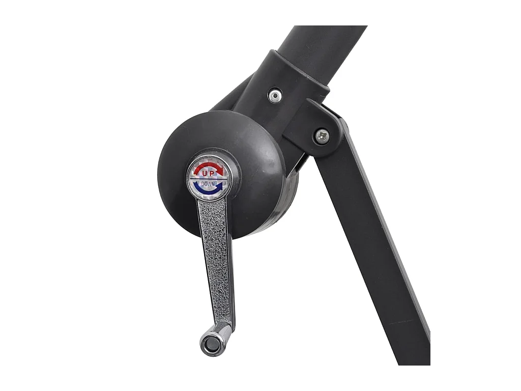 Kristine Marie  Parasol de jardin en porte-à-faux 3 m blanc sable