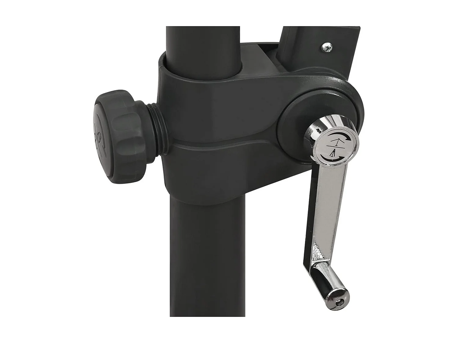 Ekin  Zweefparasol met paal en LED-verlichting 300 cm zandkleurig