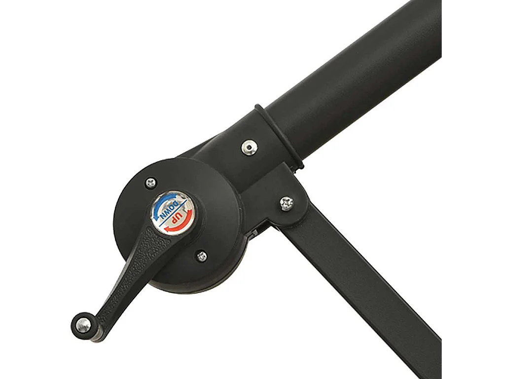 Jake Dean  Parasol de jardin en porte-à-faux avec mât en aluminium bleu