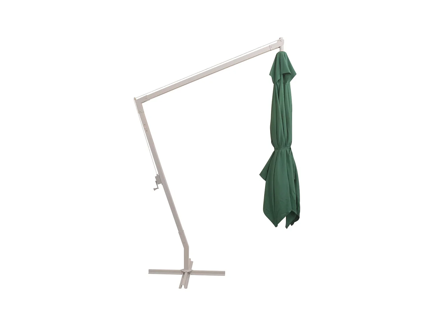 Sophie-Coraline-Rose  Parasol suspendu avec poteau en aluminium 300x300 cm vert