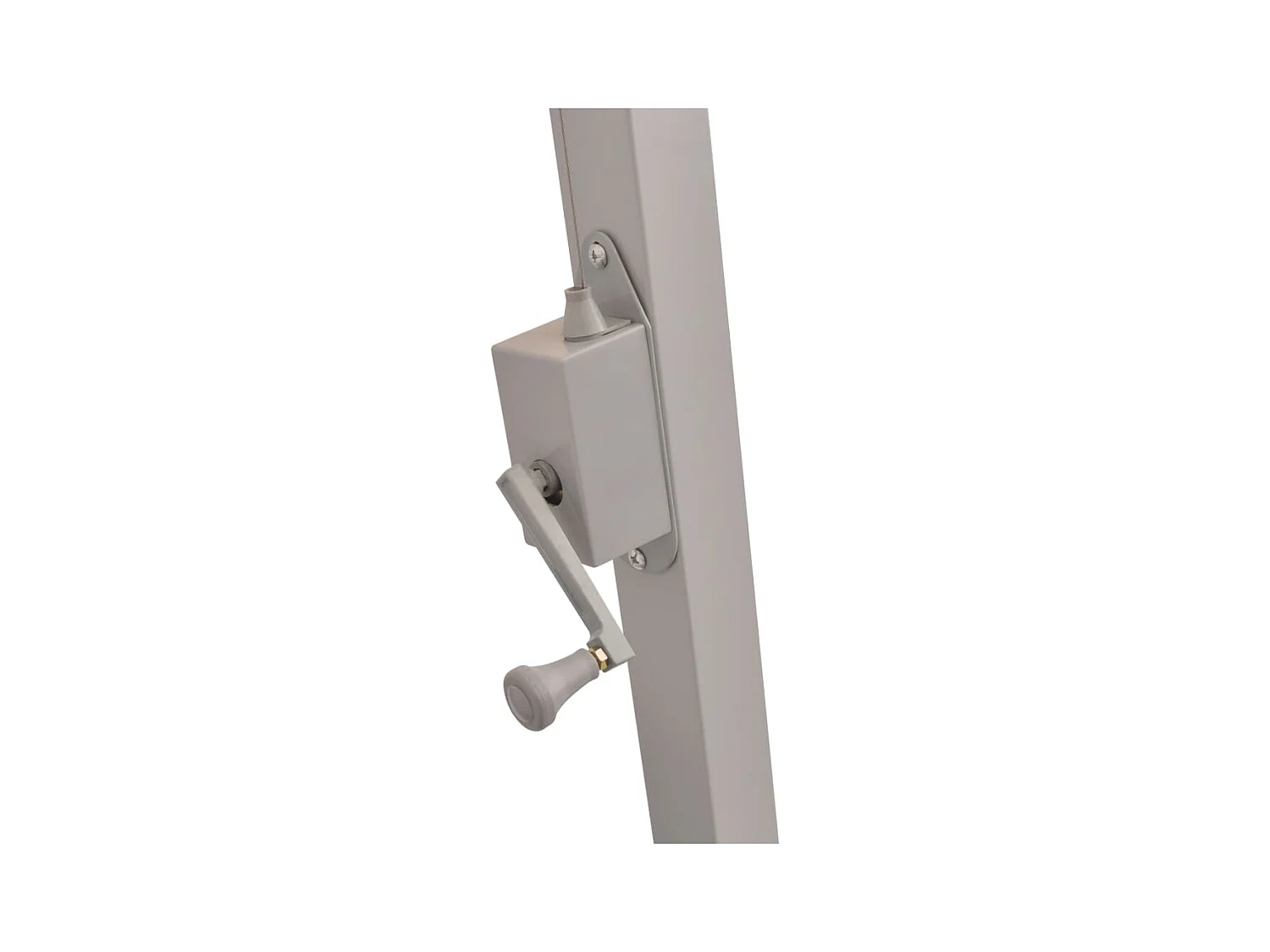 Sophie-Coraline-Rose  Parasol suspendu avec poteau en aluminium 300x300 cm vert