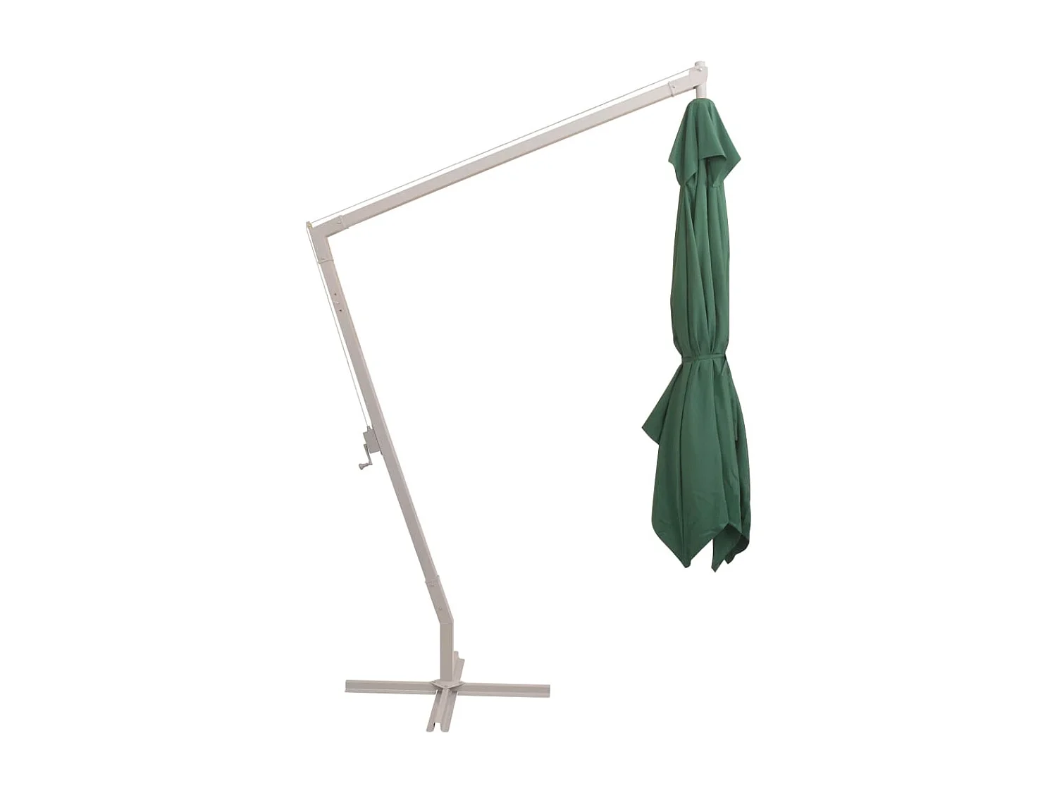 Sophie-Coraline-Rose  Parasol suspendu avec poteau en aluminium 300x300 cm vert